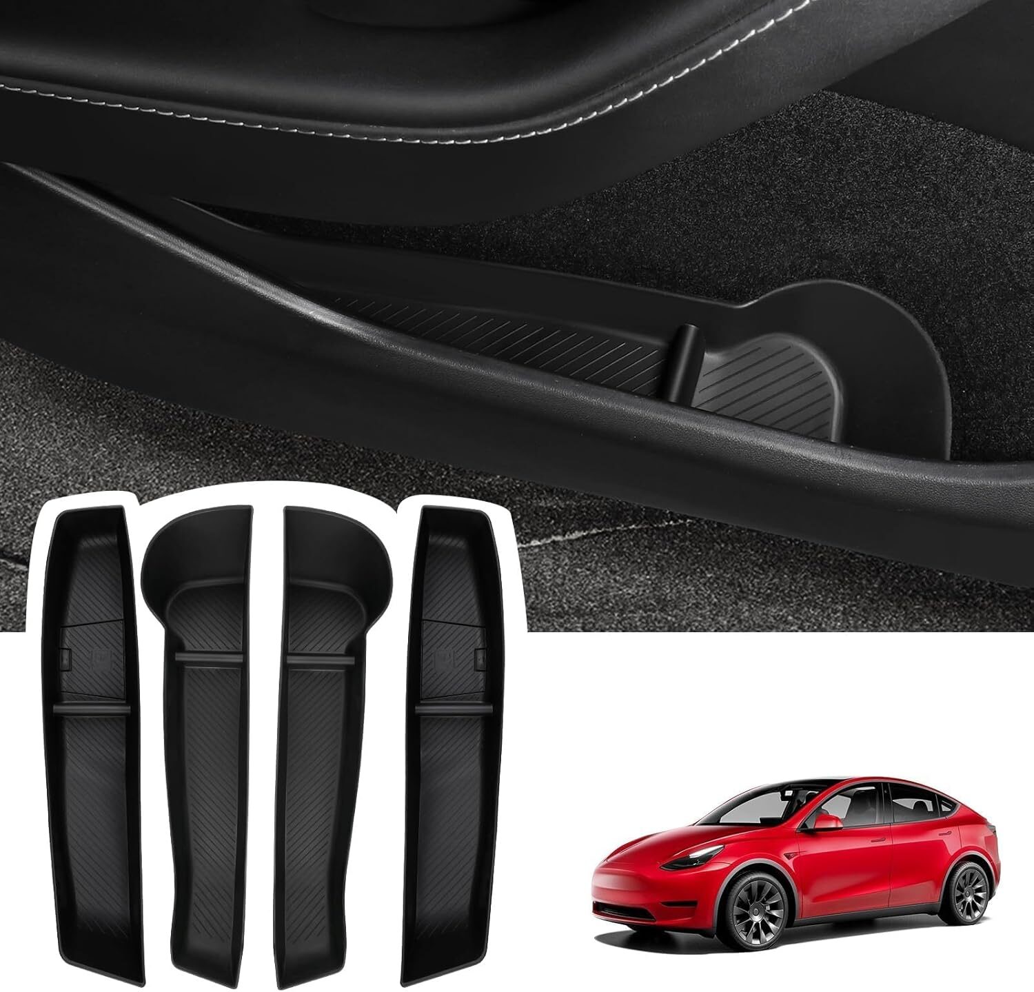 BASENOR door pocket liners for previous Tesla Model Y 2020-2024