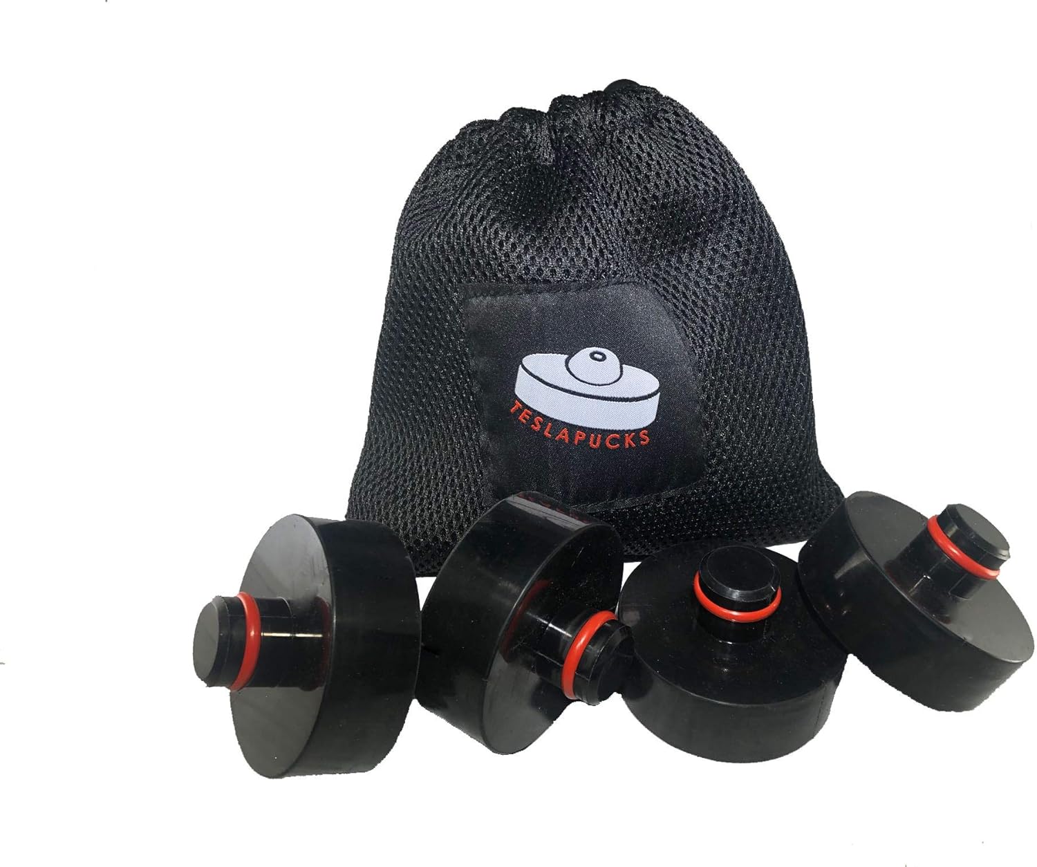 Tesla jack pad pucks set for safe lifting