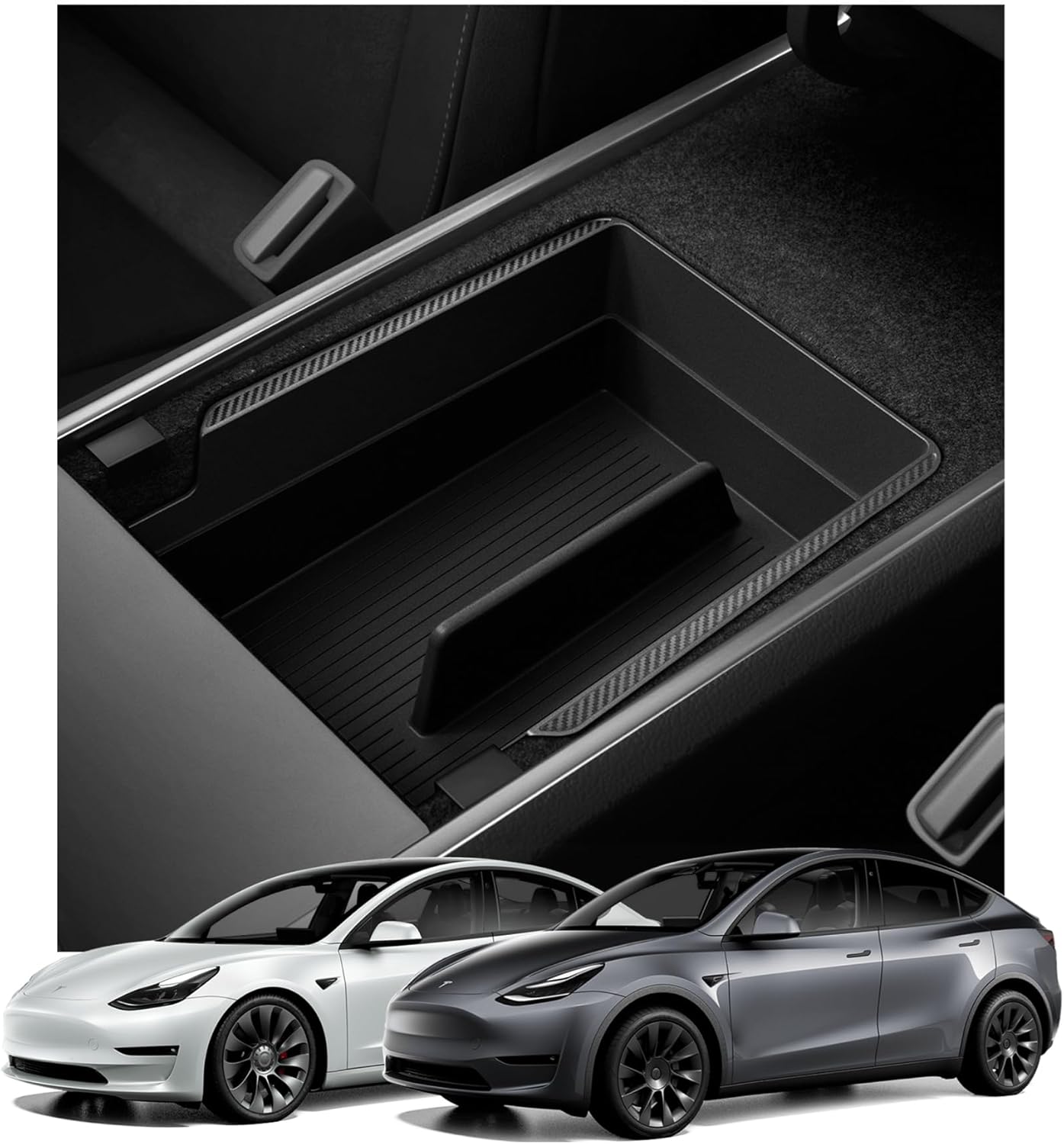 Spigen armrest console insert for previous Tesla Model Y
