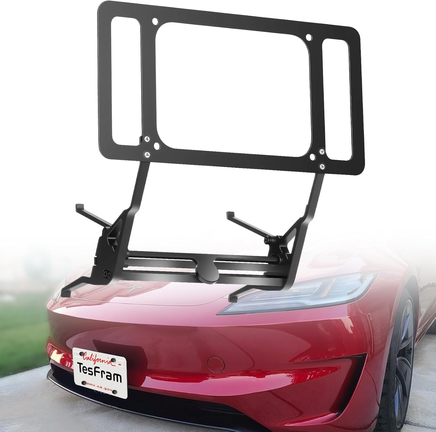 No-drill license plate holder for 2026 Tesla Model 3 Performance