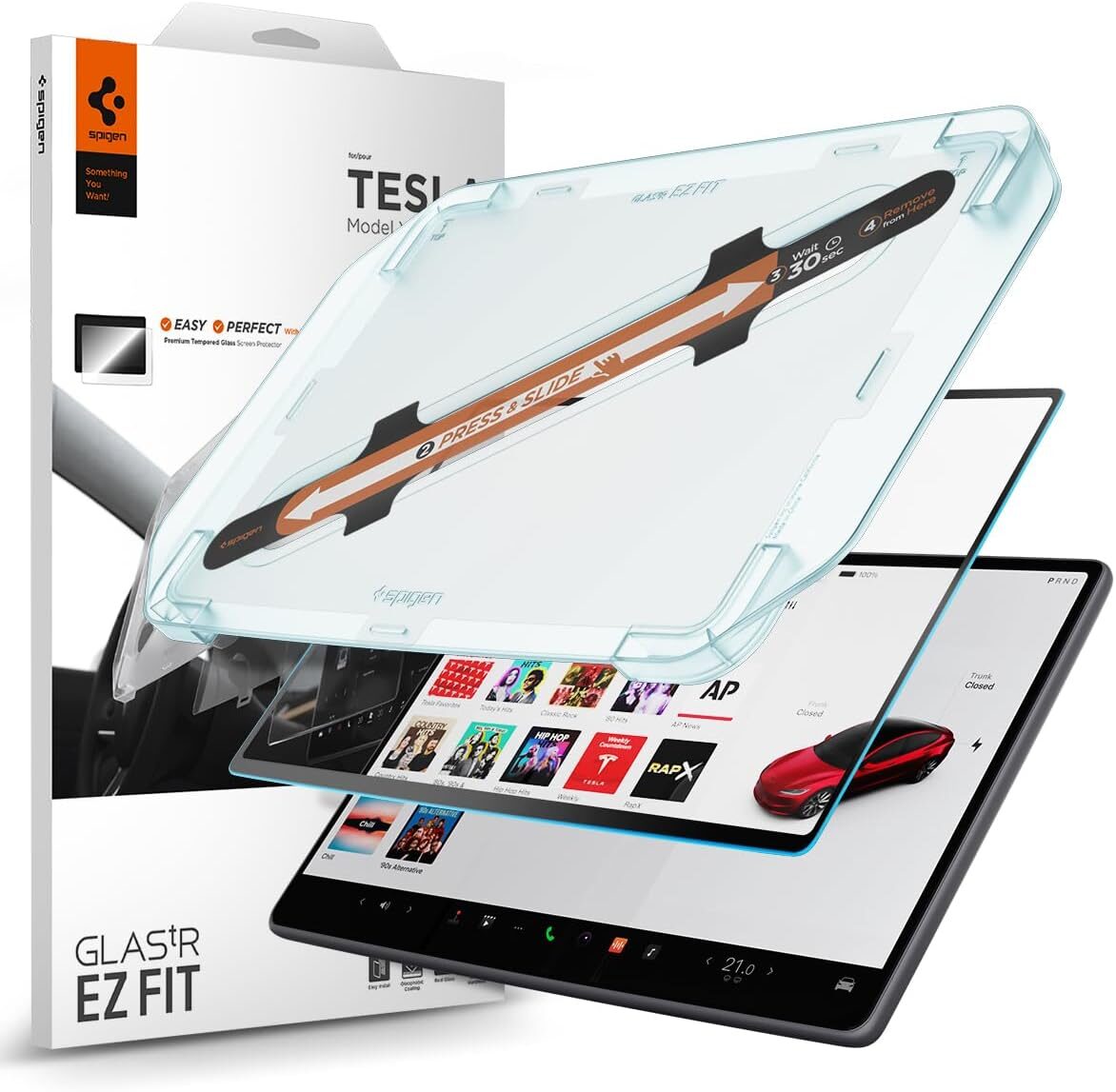 Spigen anti-glare 15.4 inch screen protector for new Tesla Model Y
