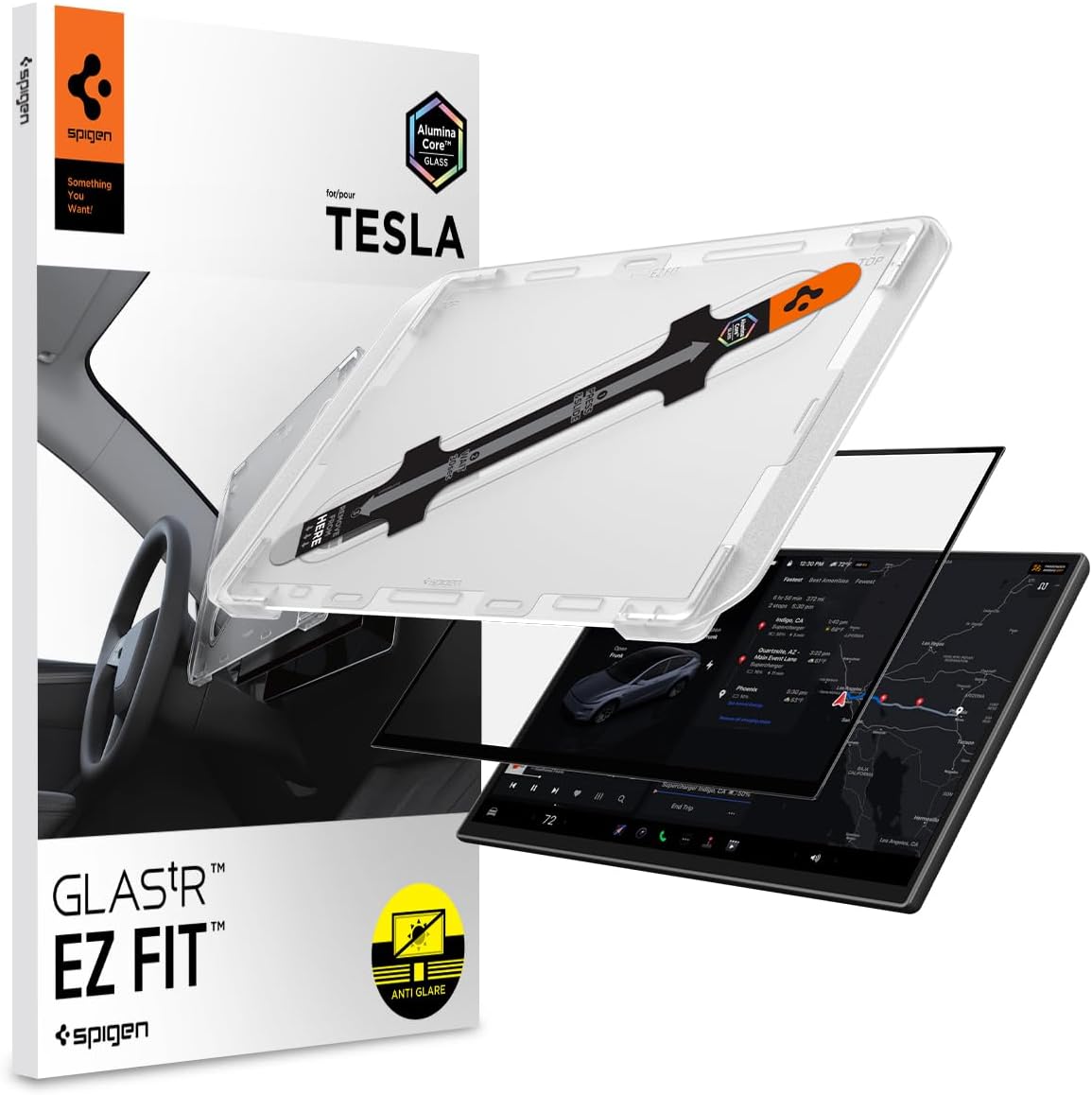 Spigen 16 inch screen protector for new Tesla Model Y